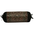 thumbnail image 3 of Stylo Culture Ethnic Polydupion Cylindrical Tube Pillow Bolster Pillow Covers Black Jacquard Brocade Border Elephant Large Couch Round Cylinder Cushion Covers (Set of 2) | 30x15 Inches (76x38 cm), 3 of 5