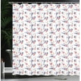 thumbnail image 4 of Ambesonne Birds Shower Curtain, Monstera Leaves and Animals, 69"Wx75"L, Multicolor, 4 of 5