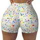 thumbnail image 2 of Balery Education And Science Pantalones cortos de entrenamiento estampados para mujer, sin costuras, ajustados, para gimnasio, yoga, correr, deportes, ejercicio activo, fitness.-Small, 2 of 8