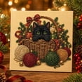 thumbnail image 5 of DIY Christmas Pearl Bead Painting Kit,Framed Canvas Rhinestone Art Set with Instruction Manual,Holiday Craft,Home Wall Decor Gift, 5 of 7