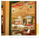 thumbnail image 2 of Pegatinas de PVC con copos de nieve navideños, pegatina de pared en escaparate de ventana, extraíble, reutilizable, impermeable, Papá Noel, árbol de Navidad, reno para decoración/bricolaje Rojo Verde RV011031-01605SDJ, 2 of 3
