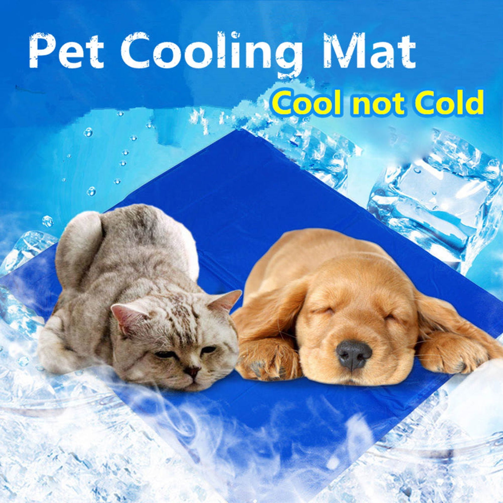 Dog Cooling Mat Pet Cooling Bed Mat for Dog Cat Waterproof Summer Indoor Cooling Pad for Small Medium Large Dogs XL (38×32")