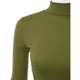 thumbnail image 4 of Doublju Women's Long Sleeve Turtleneck Lightweight Pullover Top Sweater with Plus Size, 4 of 4