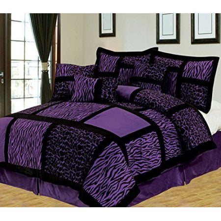 Empire Home Safari 5-Piece Purple Twin Size Comforter set ON SALE ...