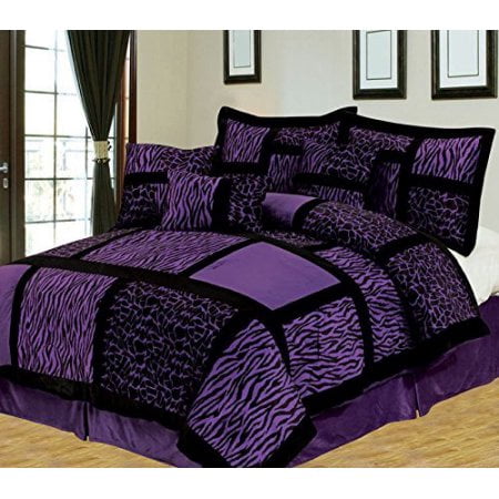 Empire Home Safari 5-Piece Purple Twin Size Comforter set ON SALE - www.bagssaleusa.com/product-category/classic-bags/
