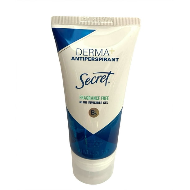 Secret DERMA+ ANTIPERSPIRANT APDO STICKS CLEAR GEL Tube FragranceFree