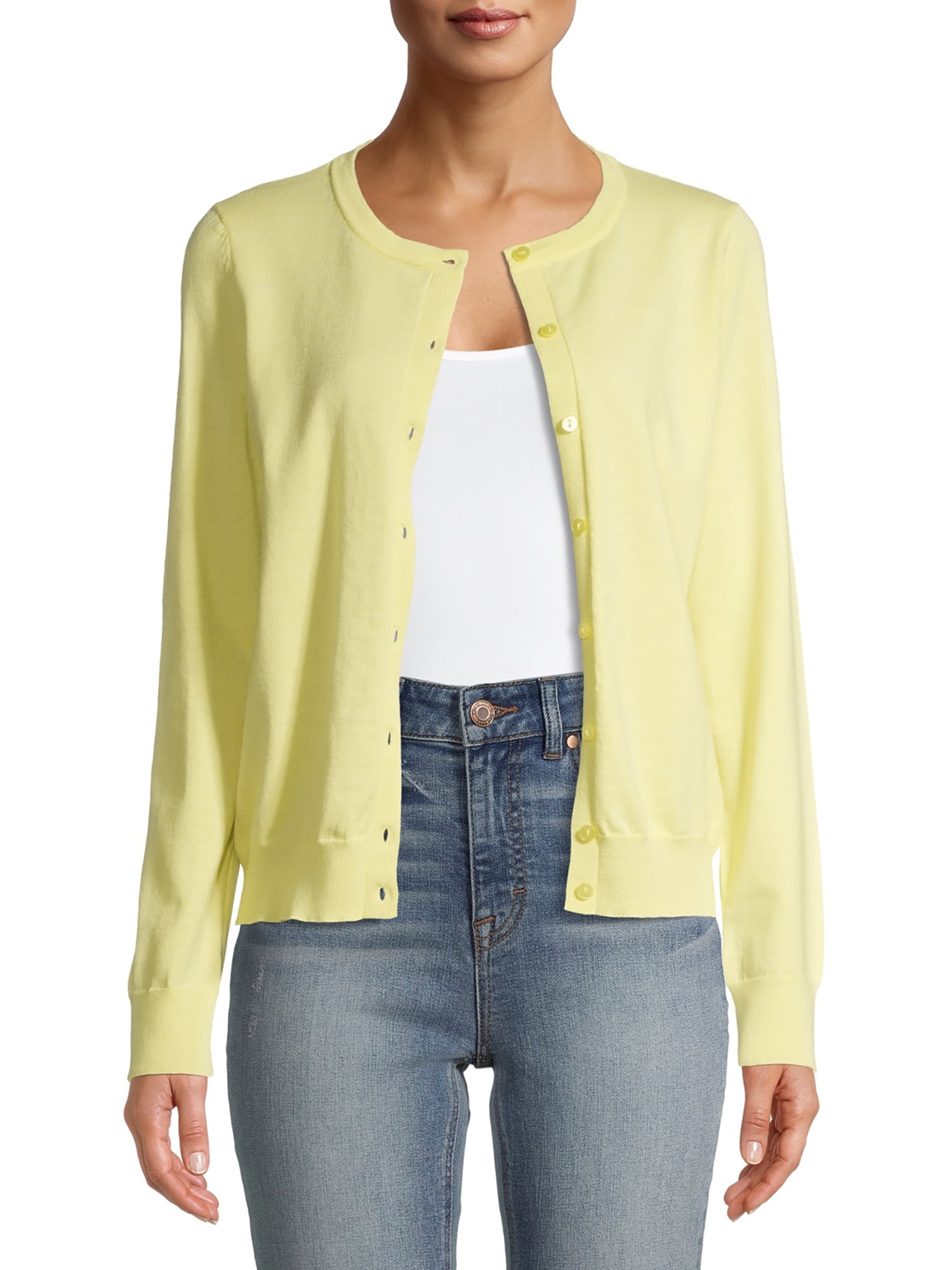 Time and Tru Women's Everyday Cardigan - Walmart.com