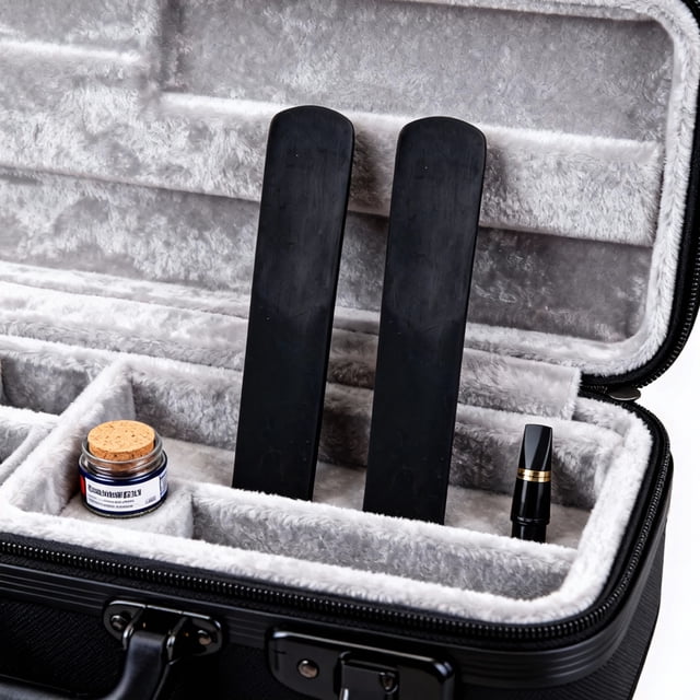 UPOUART 2Pcs Synthetic Reeds Tenor Sax Durable Use for Saxophone Players in Music Practice 7 x 1.56 Cm