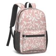 thumbnail image 2 of 17 Inch Lightweight Backpack,PVC Waterproof Oxford Fabric, Ergonomically Designed, with Large Capacity, Wildflower Garden Aesthetic Floral Print, 2 of 5