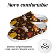 thumbnail image 6 of Kdxio Autumn Forest Small Animals Lazy Women's Men's Slippers Plush Slip-On House Slipper for Winter Indoor Soft Cushion Non-slip Fluffy Slides Slippers-8, 6 of 7