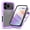 Purple, variant on Compatible with iPhone 17 Pro Max Case, Dustproof Shockproof Case with Built-in Screen Protector, Bumper Frame Heavy Duty Full Body Protective Cover for iPhone 17 Pro Max, Darkblue