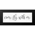 thumbnail image 2 of Jaxn Blvd. 18x9 Black Modern Framed Museum Art Print Titled - Come Fly with Me, 2 of 5