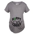 thumbnail image 2 of Maternity Happy Camper T Shirt Cute Pregnancy Cool Outdoors Baby Bump Tee, 2 of 7