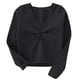 thumbnail image 1 of Gibobby Blusas De Manga Larga Para Niñas Otoño Invierno Niñas Pequeñas Manga Larga Cálido Color Sólido Blusa Ballet Wrap Tops Terciopelo Danza Suéter （Negro， 12-13 Años), 1 of 4