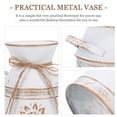 thumbnail image 5 of Toyvian Vintage White Metal Flower Bucket Vase - Stylish, Practical Plant Container for Home and Garden Decor, 5 of 5