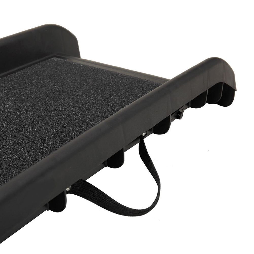 Pefilos 62" Portable Foldable Pet Ramp with Siderails, Non-Slip for Large Dogs Cats Black Pefilos 62" Portable Foldable Pet Ramp with Siderails, Non-Slip for Large Dogs Cats Black
