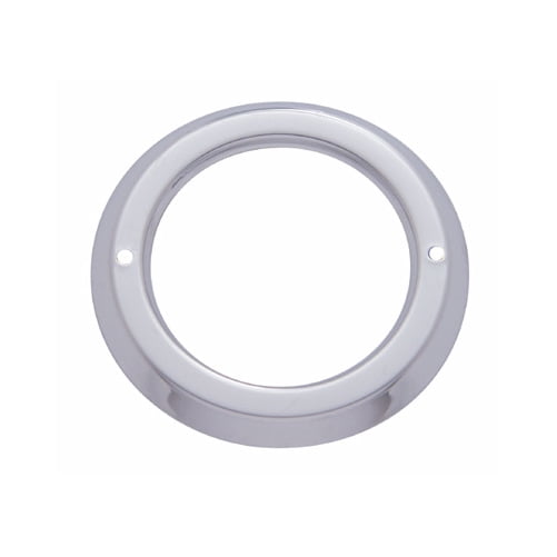 Round Stainless Steel Bezel / Covers 2" LED Side Marker Clearance Light