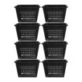 thumbnail image 1 of WEUVEB 8Ud Macetas Hidropónicas De Plástico Negro Para Cultivo De Verduras Y, 1 of 8