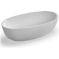 thumbnail image 4 of Ruvati USA RVB6719WH 66 in. Canali epiStone Solid Surface Oval Freestanding Bath Tub, Matte White, 4 of 4