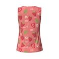 thumbnail image 5 of Gaeub Strawberry Floral Women's Workout Tank Tops Lightweight Sleeveless Shirts for Women for Athletic Running Tennis Yoga - XX-Large, 5 of 9