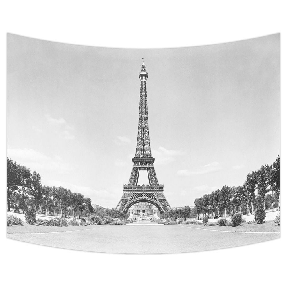 ZKGK Paris Eiffel Tower Tapestry Wall Hanging Wall Decor Art for Living Room Bedroom Dorm Cotton