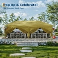 thumbnail image 5 of 10x20 Pop Up Canopy Tent with 4 Sidewalls - Waterproof Instant Shelter, Portable Outdoor Gazebo with 4 Sandbags for Camping, Parties & Commercial Use, 5 of 6