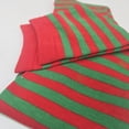 thumbnail image 2 of Plus Size Thin Striped Patterned Socks (Thigh High) - Red and Green, 2 of 3