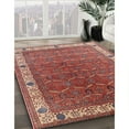 thumbnail image 2 of Ahgly Company Indoor Rectangle Mid-Century Modern Red Oriental Area Rugs, 6' x 9', 2 of 6