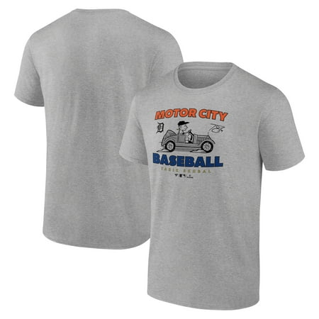 Men s Tarik Skubal Heather Gray Detroit Tigers Motor City Baseball T-Shirt