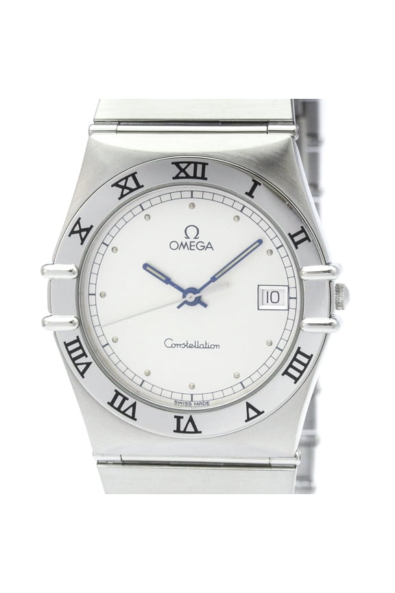 Pre-Owned OMEGA Constellation Stainless Steel Quartz Mens Watch 396.1070 Polished