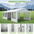 thumbnail image 4 of Howsvn 13'x26' Heavy Duty Party Tent, Outdoor Party Wedding Tent Canopy Event Shelter with Removable Sidewalls & Built-in Sandbags, Waterproof Commercial Gazebo Tents for Patio Garden Events, 4 of 8