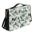 thumbnail image 2 of FOR U DESIGNS Green Leaves Bible Cover Case Leather Bible Cover with Adjustable Strap Bible Bag Tote Bag Lightweight Bible Book Cover Carrying Case Size 2XL for Bible Study Religious, 2 of 5