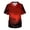 AV22-Deep Red, variant on Scrubs For Men Halloween Scrub Tops Pumpkin Bat Pumpkin Pattern Nurse Shirt Funny V Neck Short Sleeve Workwear Uniforms With Pockets Blue L