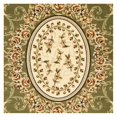 SAFAVIEH Lyndhurst Regina Traditional Bordered Area Rug, Sage/Ivory, 5
