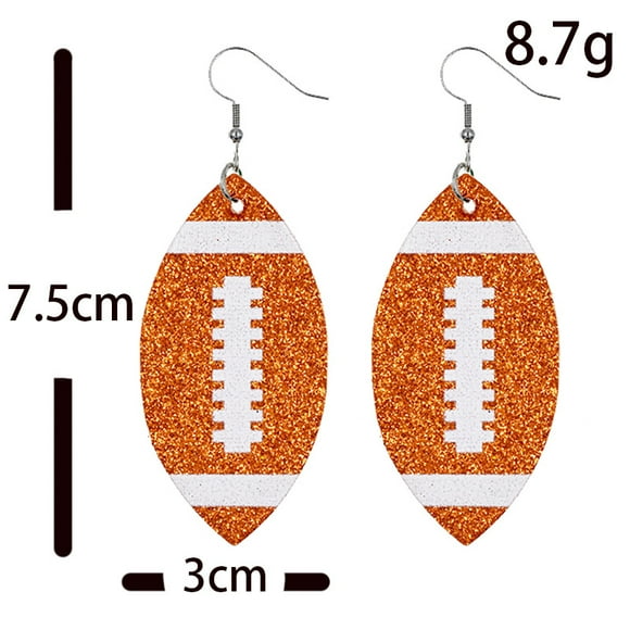 Boucles d'Oreilles Pendantes en Faux Cuir Simple Couche pour Femmes Filles Bijoux Légers, Bleu