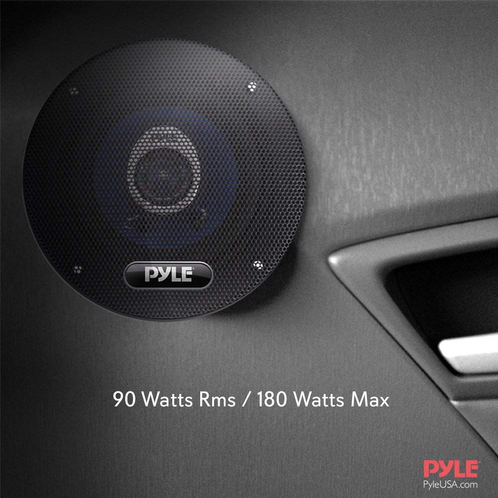 Pyle 4 Inch Poly Injection Cone 2 Way 180 Watt Surround Sound Car Speakers - image 5 of 7