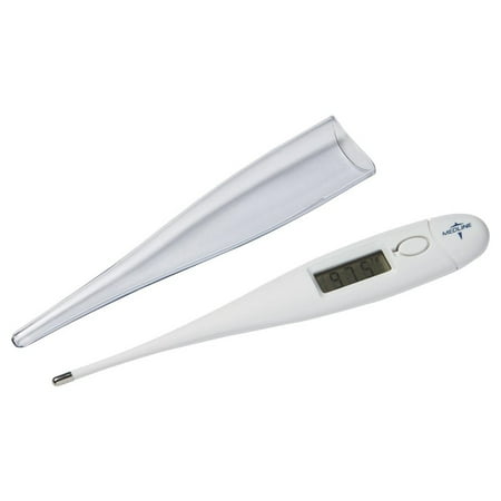Reading Celsius Thermometer - Medline Premier Oral Digital Thermometer - 30 Second - Celsius, Celsius Reading - Reusable, Latex-free - For Oral - White (mds9950h)