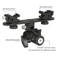 thumbnail image 3 of Dual Flash Bracket 2-Hot Shoe Mount Speedlight Stand Umbrella Holder Flash Filllight Bracket for DSLR Camera, 3 of 10
