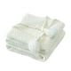 thumbnail image 2 of Manta de acrílico suave de punto con ribete de flecos para sofá, cama o siesta en la oficina – Ligera y fácil de plegar, 2 of 7