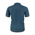 thumbnail image 5 of Mens Shirts Plus Size under $5 Short Sleeved Lapel Button Casual Solid Color T-shirt Blue XL, 5 of 5