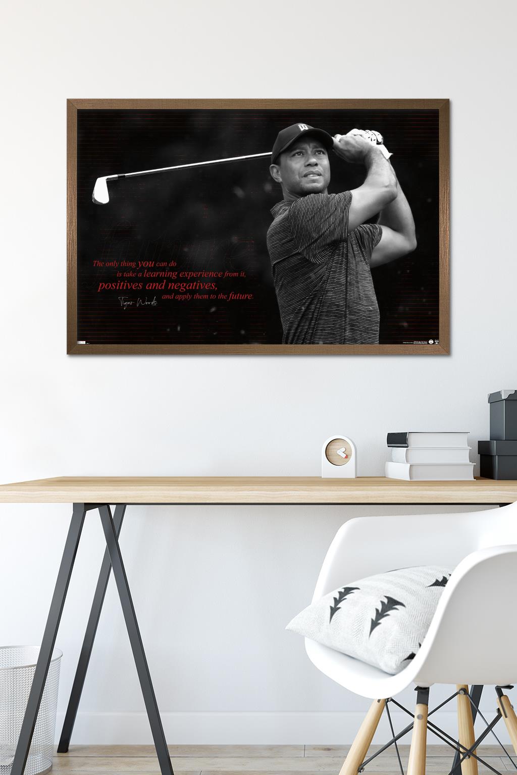 Tiger Woods - Future Wall Poster, 22.375" x 34" Framed