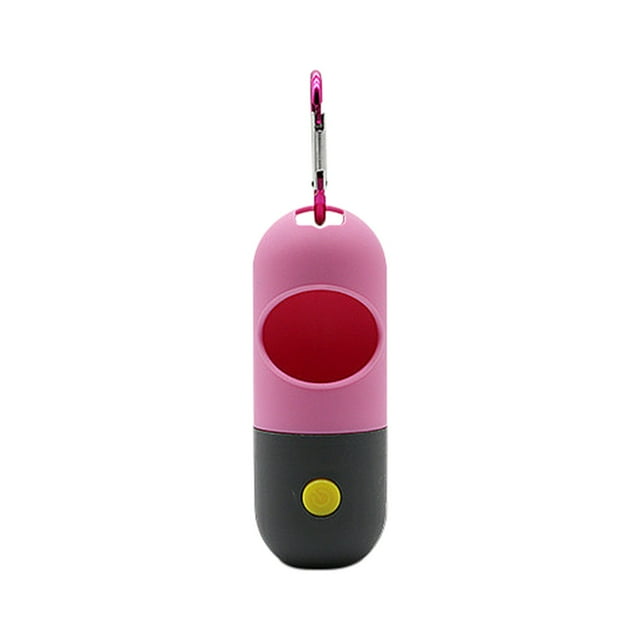 Distributeur de Sacs Poubelle Portable avec Éclairage LED pour Animaux, Fournitures de Nettoyage