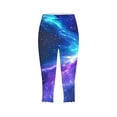 thumbnail image 4 of DDAPJ pyju Women's Capri Leggings Fashion 3D Graphic Print Yoga Running Pants Buttery Soft Stretch Casual Summer Capris Multicolor XL, 4 of 6