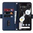thumbnail image 4 of Crossbody Wallet for Google Pixel 7 Case with Adjustable Lanyard Strap Credit Card Holder 6.3",PU Leather Handbag Purse Kickstand Make Up Mirror Cover Case for Men Women Girl,Blue, 4 of 14