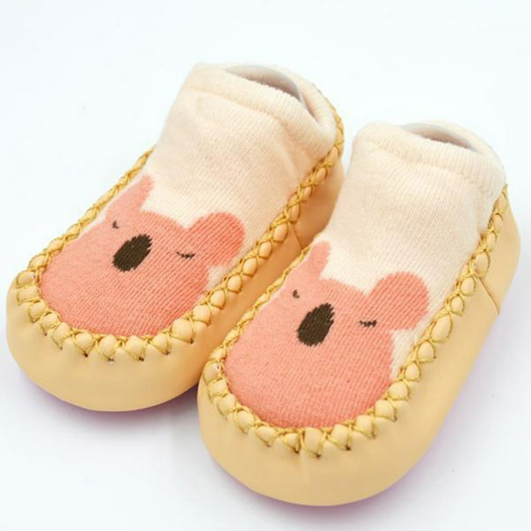 Shoe Moccasin Slipper Socks Child Baby Girl Or Boy Slippers Socks