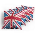 thumbnail image 5 of Ambesonne Shabby Flora Throw Pillow Cover 4 Pack, British Flag Floral, 20", Multicolor, 5 of 7