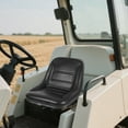 thumbnail image 2 of Peakora Universal Garden Tractor Seat, Suspension Seat for Tractor, High Back Forklift Seat, Filled with Polyethylene Foam, Large Seat(18.54*18.5 Inches) Black, 2 of 18