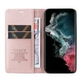 thumbnail image 3 of Wallet Case for Samsung Galaxy S23 Ultra, Business Style PU Leather Magnetic Adsorption Flip Folio Cover with Kickstand Card Slots Cash Holder Soft Silicone Shockproof Protective Case,Rosegold, 3 of 9