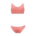 thumbnail image 4 of Rugged Ribbed Two Piece Bikini Set Featuring Wide Strap Top and Mid Waist Swimwear For All Seasons Beachwear, 4 of 5