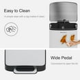 thumbnail image 5 of 30L/8 Gallon Stainless Steel Garbage Bin with Soft-Close Lid,Step Trash Can with Removable Plastic Inner Bucket, Fingerprint-Proof(White), 5 of 12